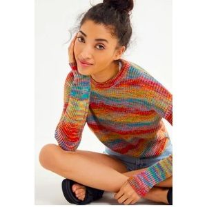 Urban Outfitters Rainbow Knit Sweater